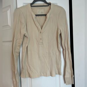 Soft long sleeve henley